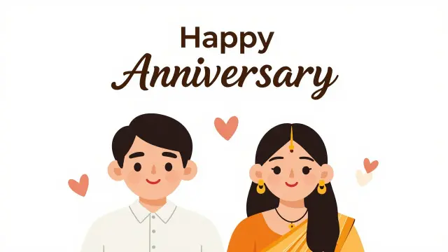 Cute Happy Anniversary Bhaiya and Bhabhi Wishes