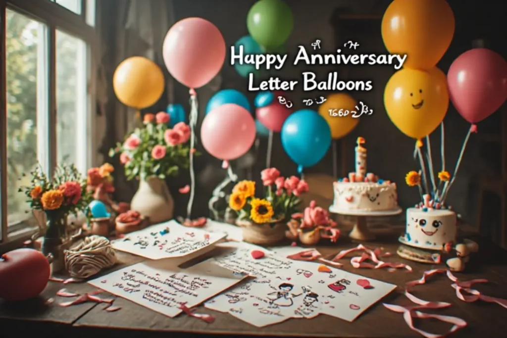 Funny Happy Anniversary Letter Balloons