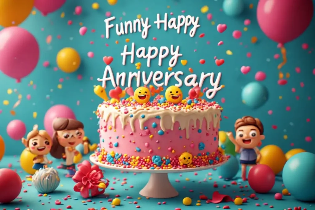 Funny Happy Anniversary on Cake Messages