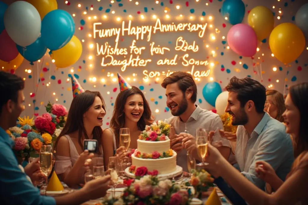 Funny Happy Anniversary Wishes for Daughter and Son-in-Law