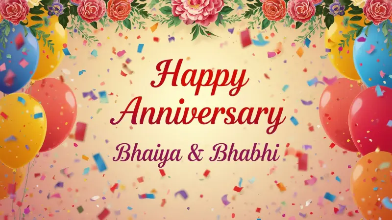 Happy Anniversary Bhaiya And Bhabhi