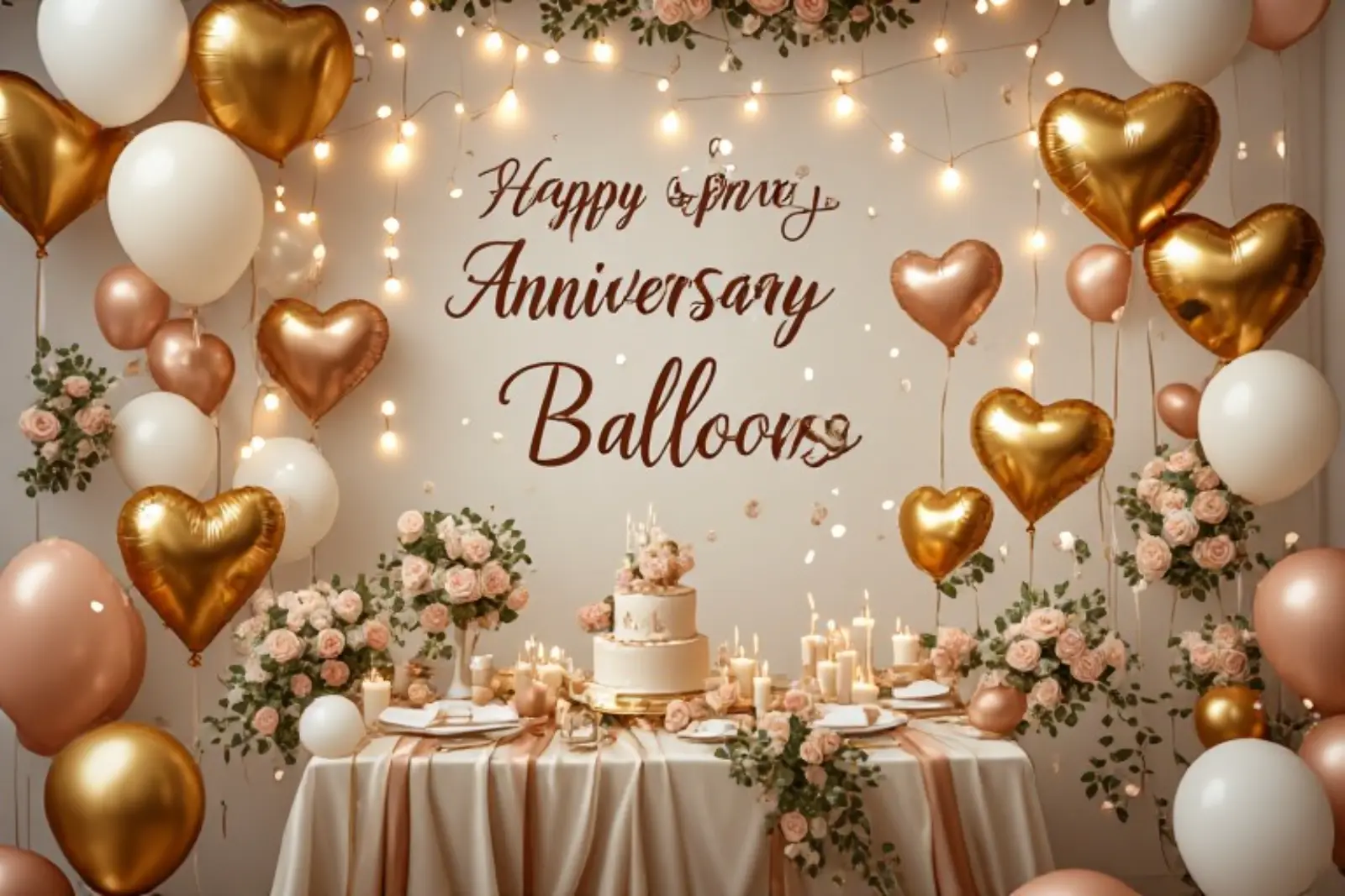 Happy Anniversary Letter Balloons