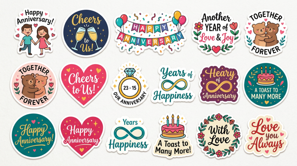 Trending Happy Anniversary Stickers