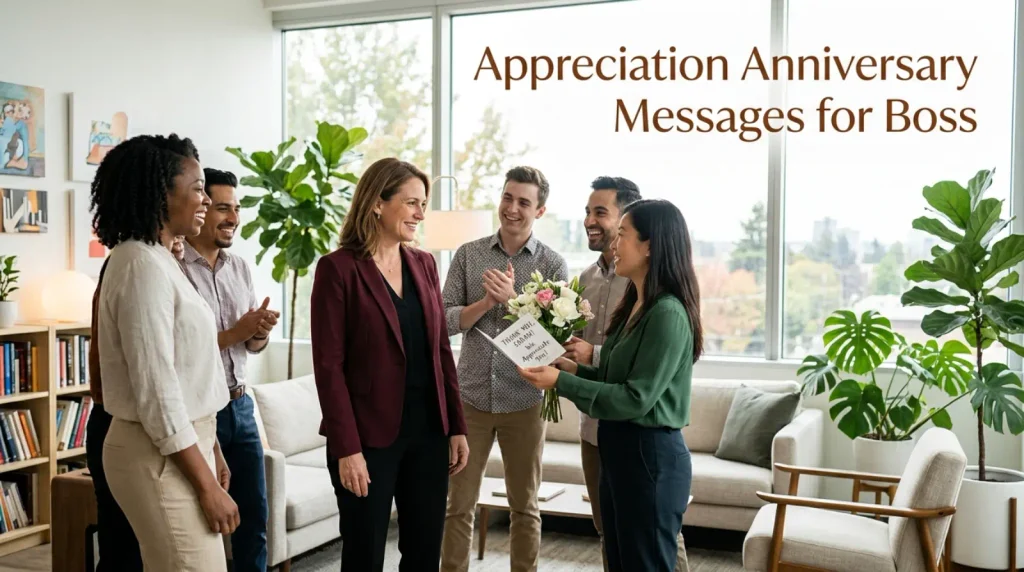 Appreciation Anniversary Messages for Boss