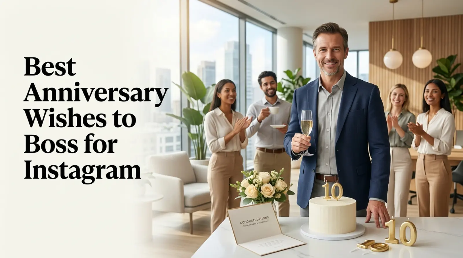 Best Anniversary Wishes to Boss for Instagram