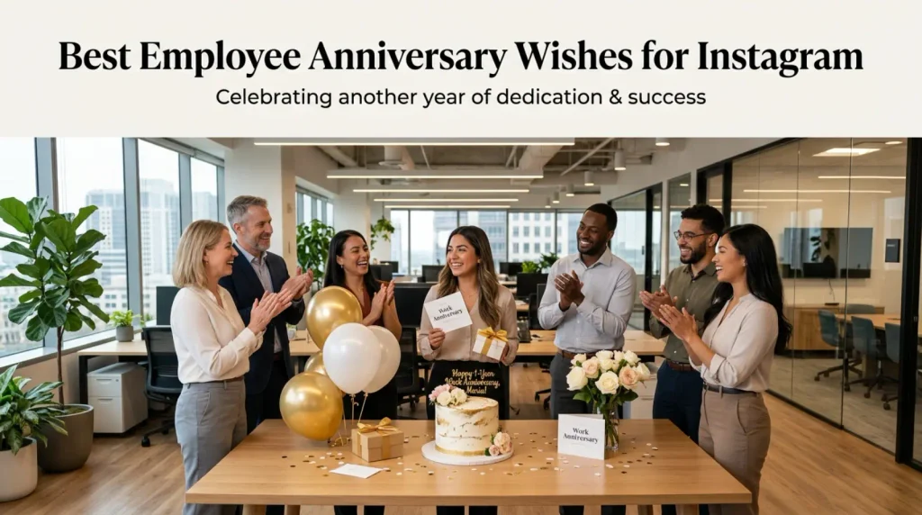 Best Employee Anniversary Wishes for Instagram