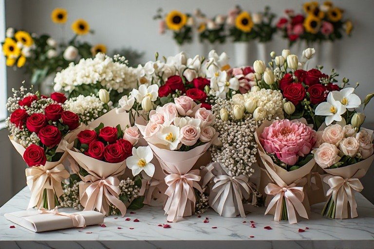Best Flower Types for a Bouquet Happy Anniversary Flowers Gift