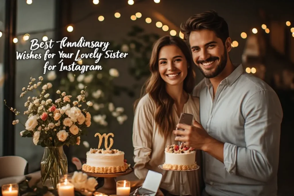 Best Wedding Anniversary Wishes For Your Lovely Sister for Instagram