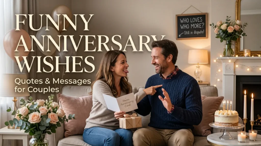 Funny Anniversary Wishes, Quotes & Messages