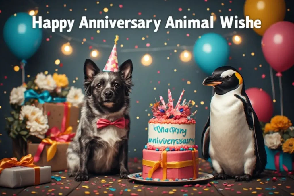 Funny Happy Anniversary Animals Wishes