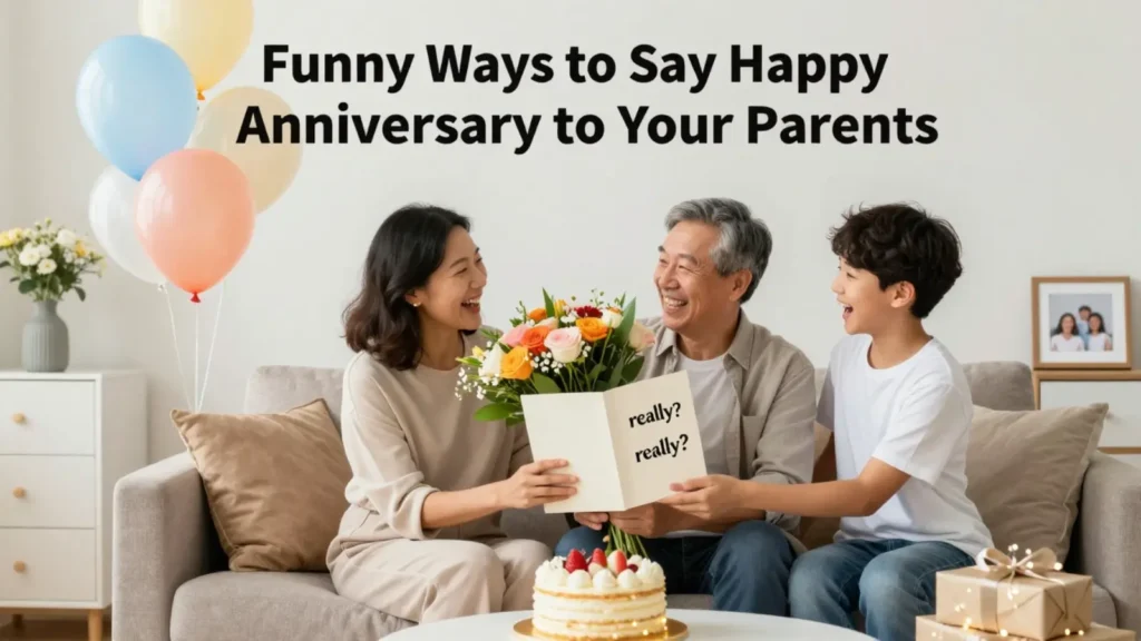 Funny Ways to Say Happy Anniversary to Your Parents
