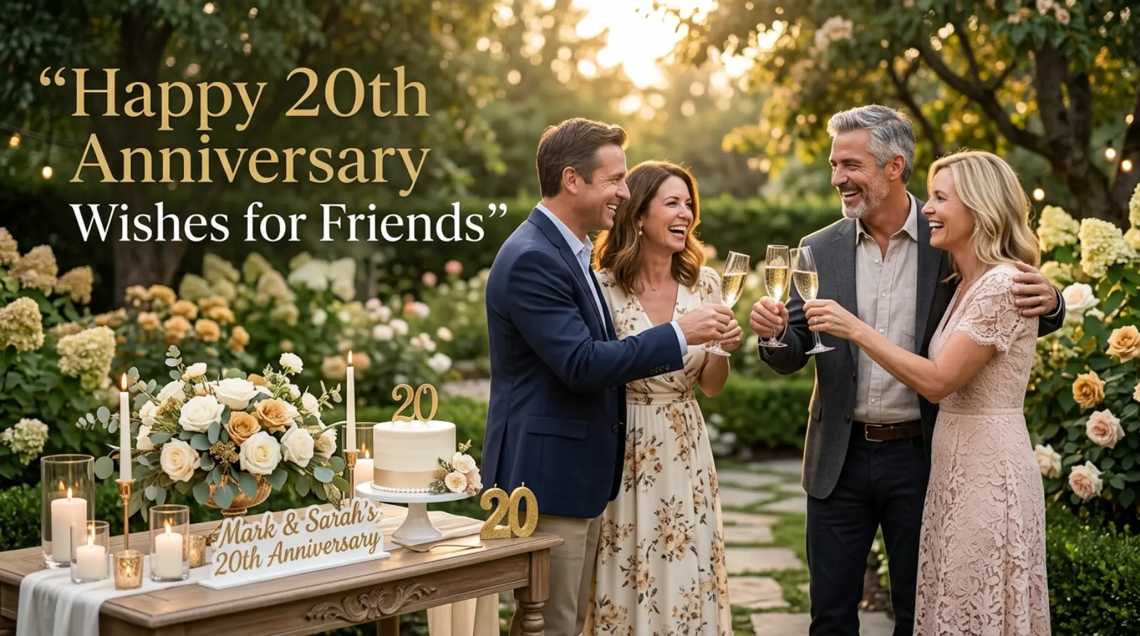 Happy 20th Anniversary Wishes for Friends