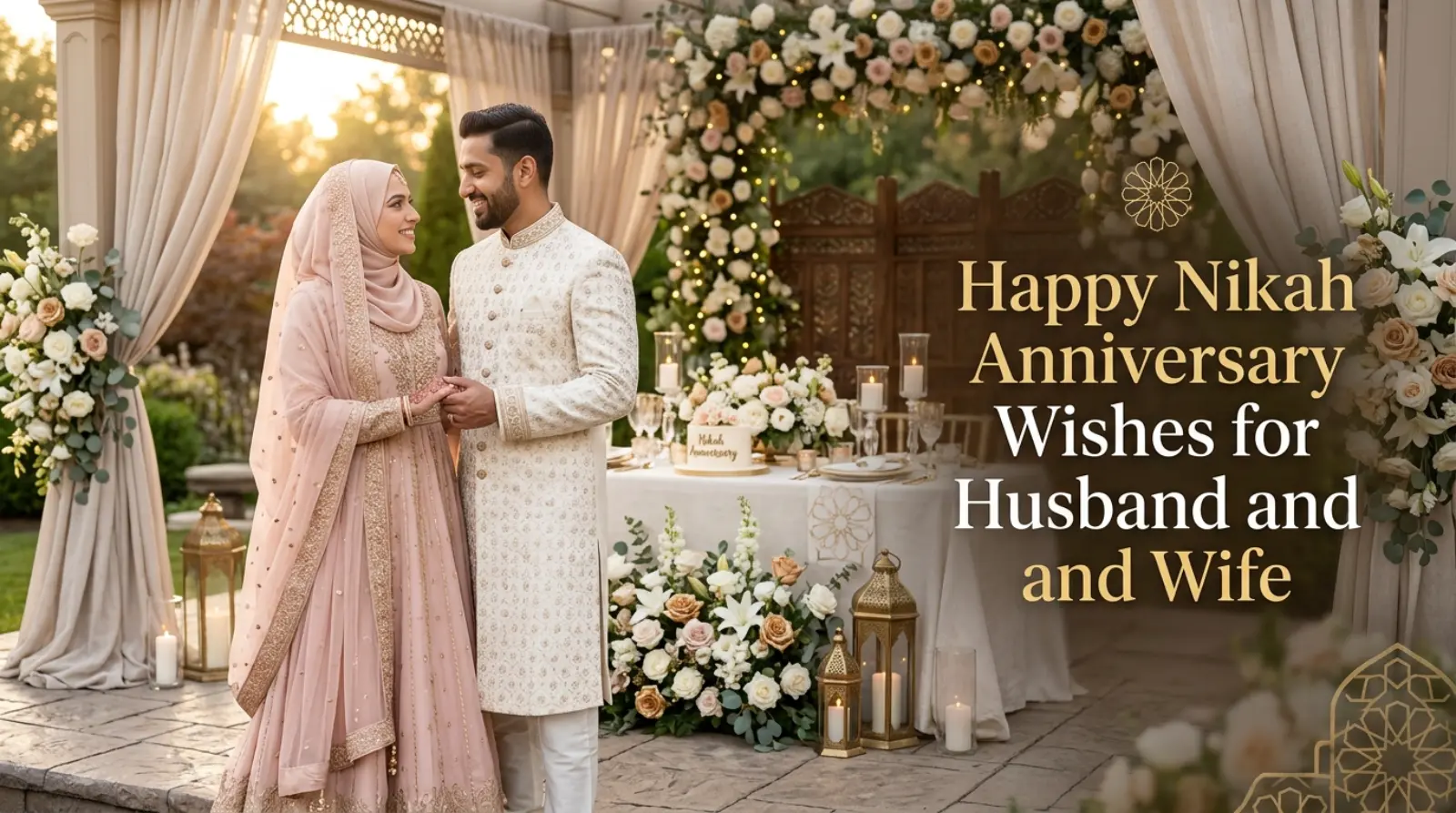 Happy Nikah Anniversary Wishes for Husband and Wife