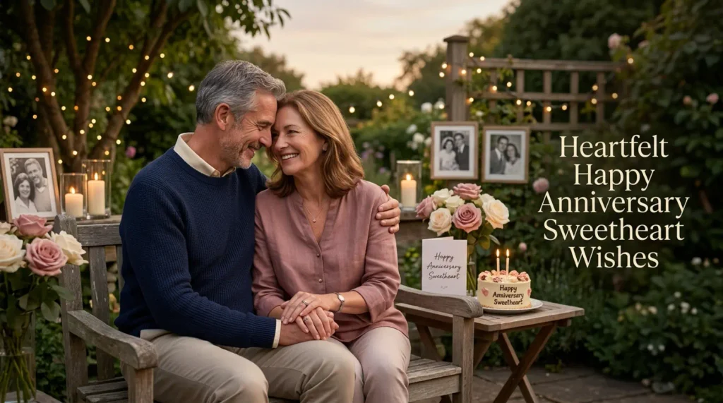 Heartfelt Happy Anniversary Sweetheart Wishes