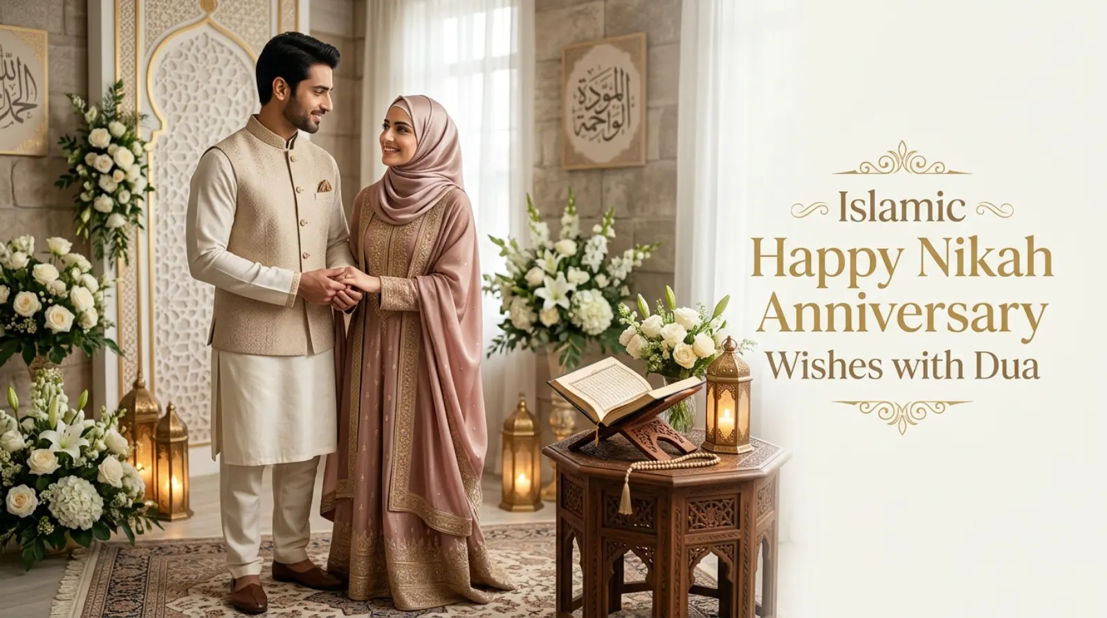 Islamic Happy Nikah Anniversary Wishes with Dua