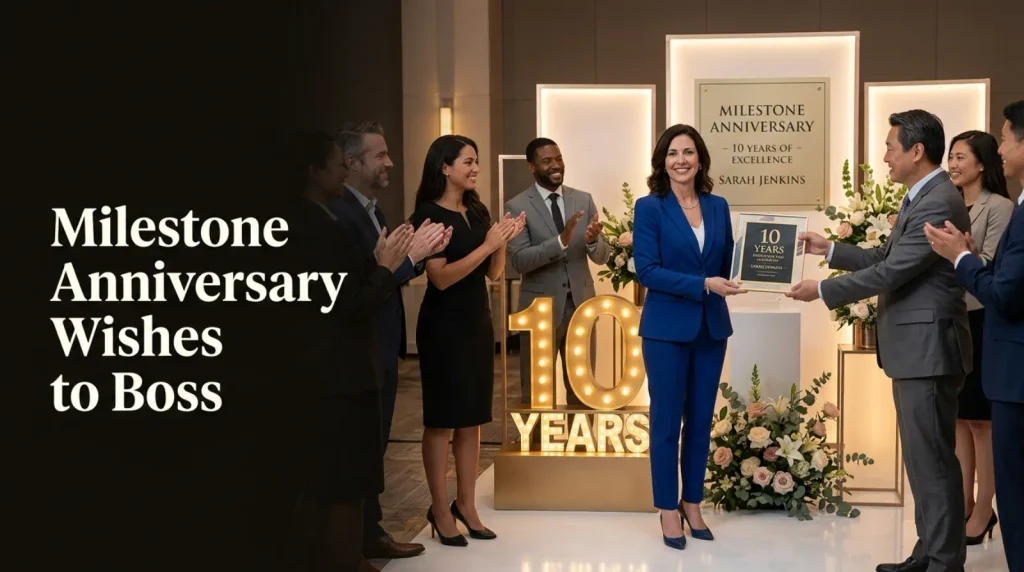 Milestone Anniversary Wishes to Boss