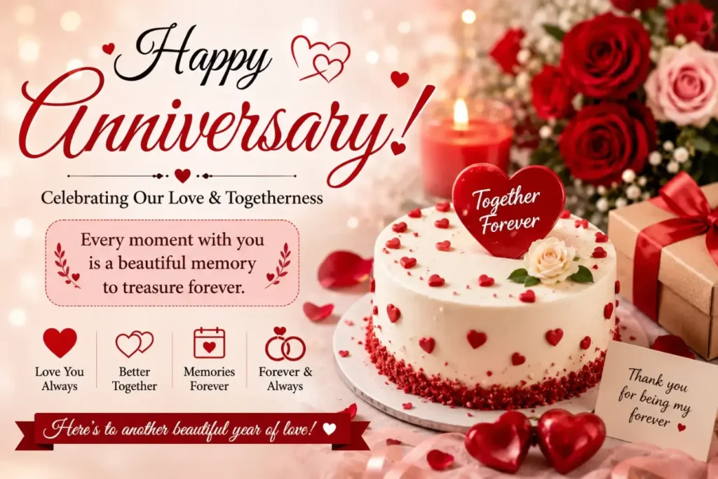 Romantic Anniversary Wishes, Quotes & Messages
