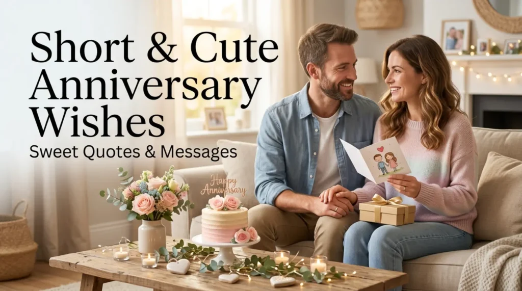 Short & Cute Anniversary Wishes, Quotes & Messages