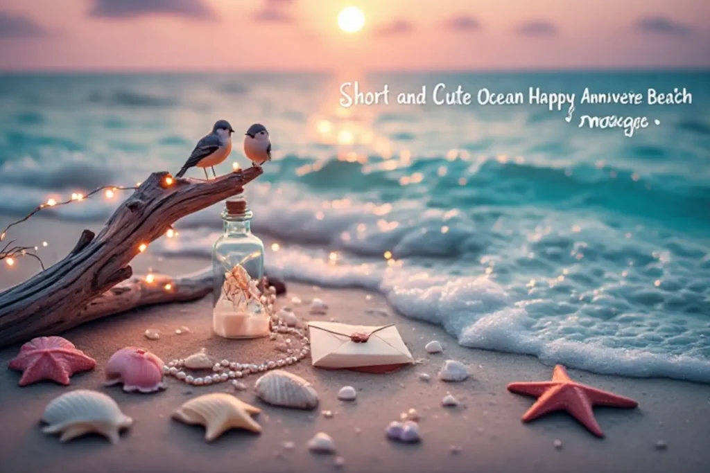 Short & Cute Ocean Happy Anniversary Beach Images