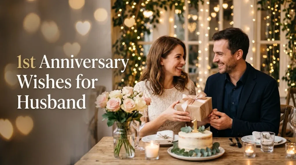 1st Anniversary Wishes for Husband