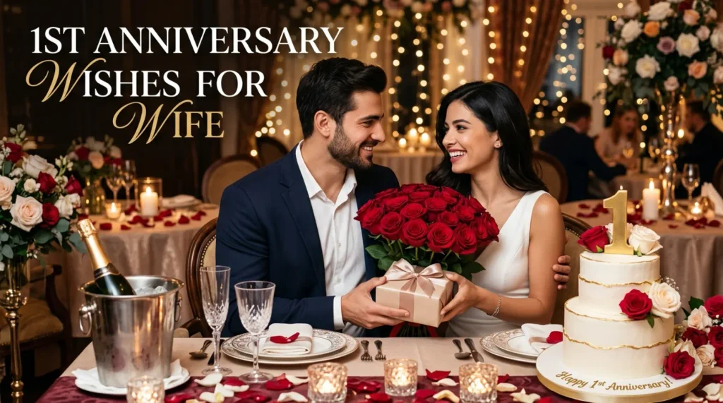 1st Anniversary Wishes for Wife