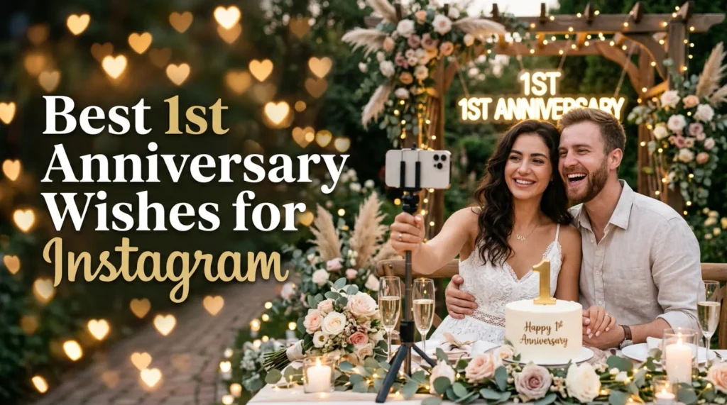 Best 1st Anniversary Wishes for Instagram