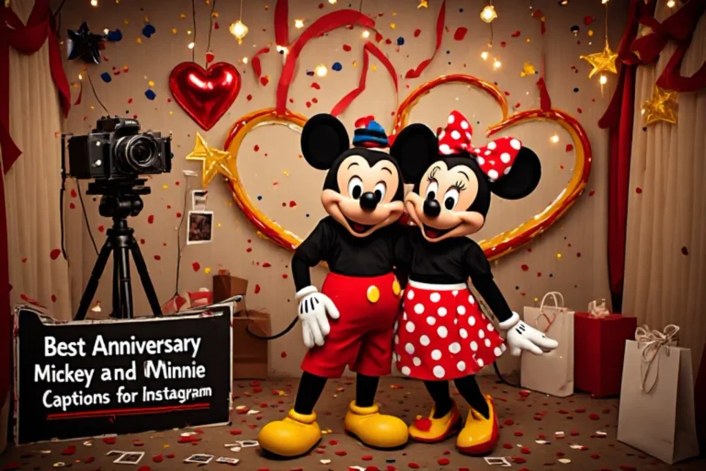 Best Happy Anniversary Mickey and Minnie Captions for Instagram