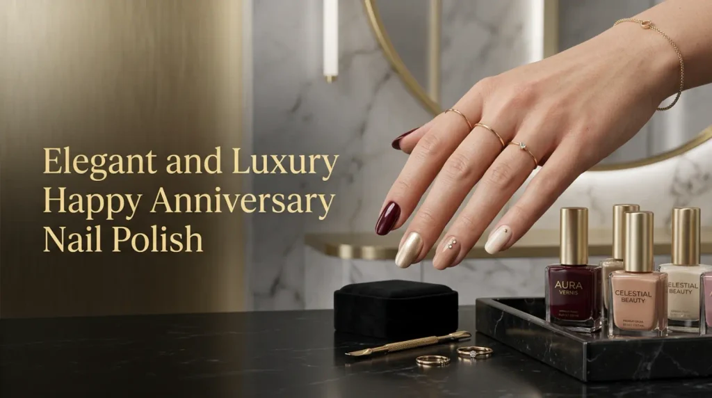 Elegant & Luxury Happy Anniversary Nail Polish