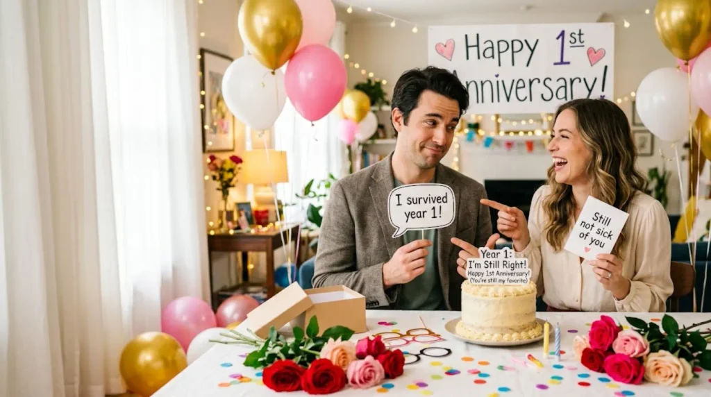 Funny 1st Anniversary Wishes for Wife