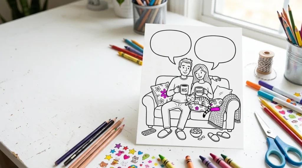 Funny Happy Anniversary Coloring Pages Card Messages