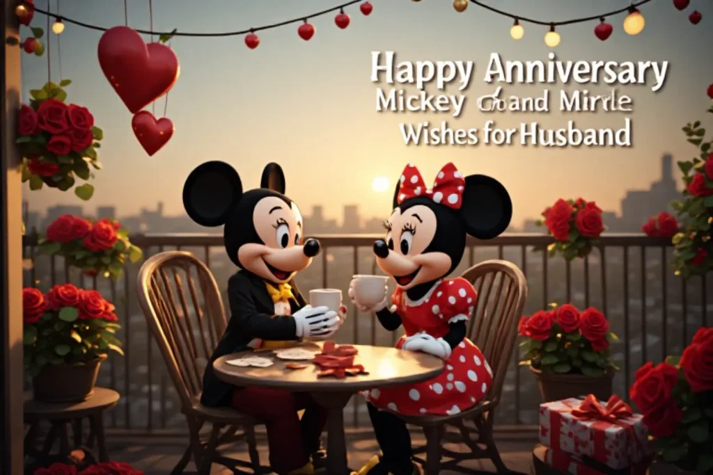 Happy Anniversary Mickey and Minnie Wishes for Husband
