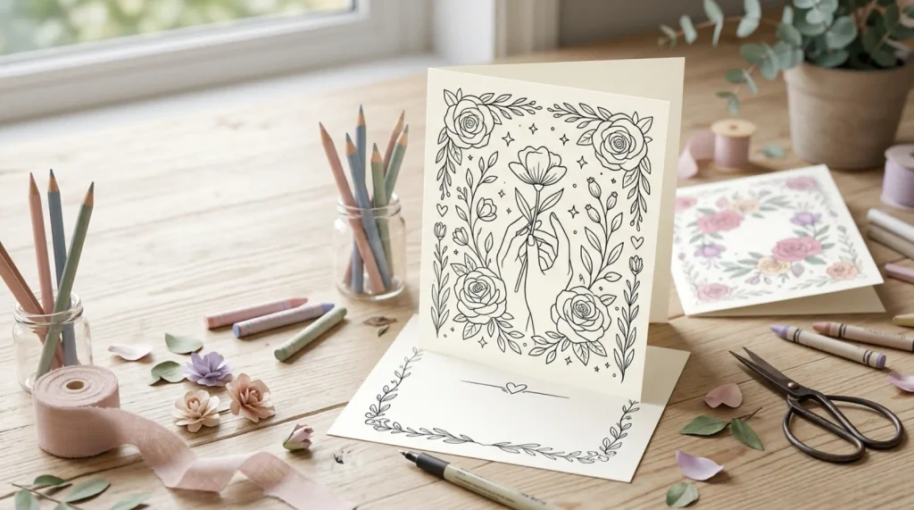 Romantic Happy Anniversary Coloring Pages Card Messages