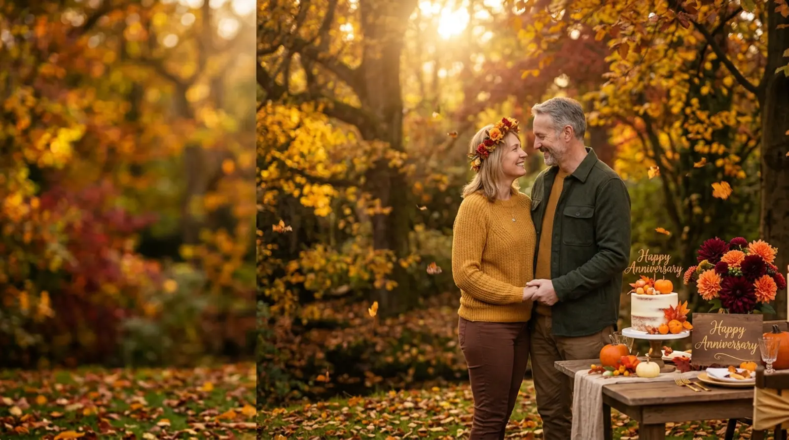 Romantic Happy Anniversary Fall Theme Messages π
