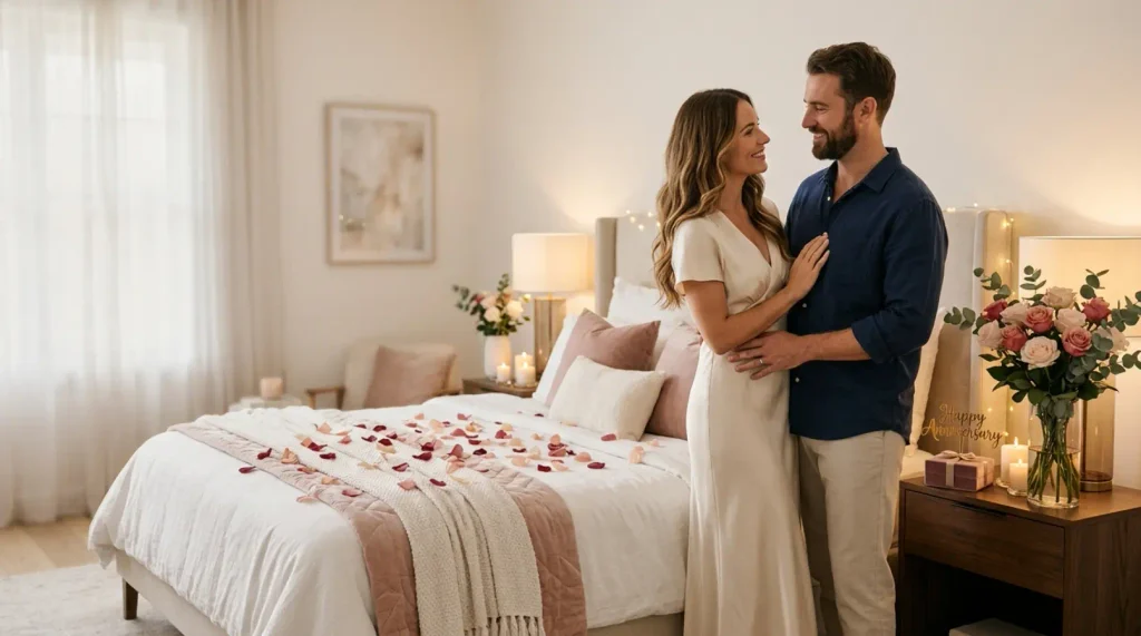Romantic Happy Anniversary Room Decoration