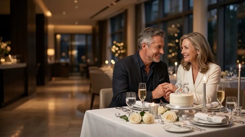 Romantic Silver Jubilee 25th Wedding Anniversary Wishes