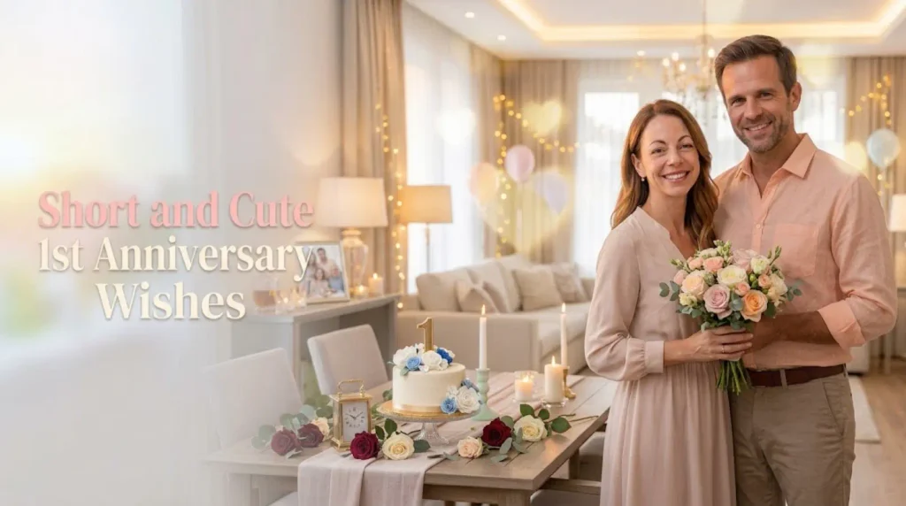 Short & Cute 1st Anniversary Wishes