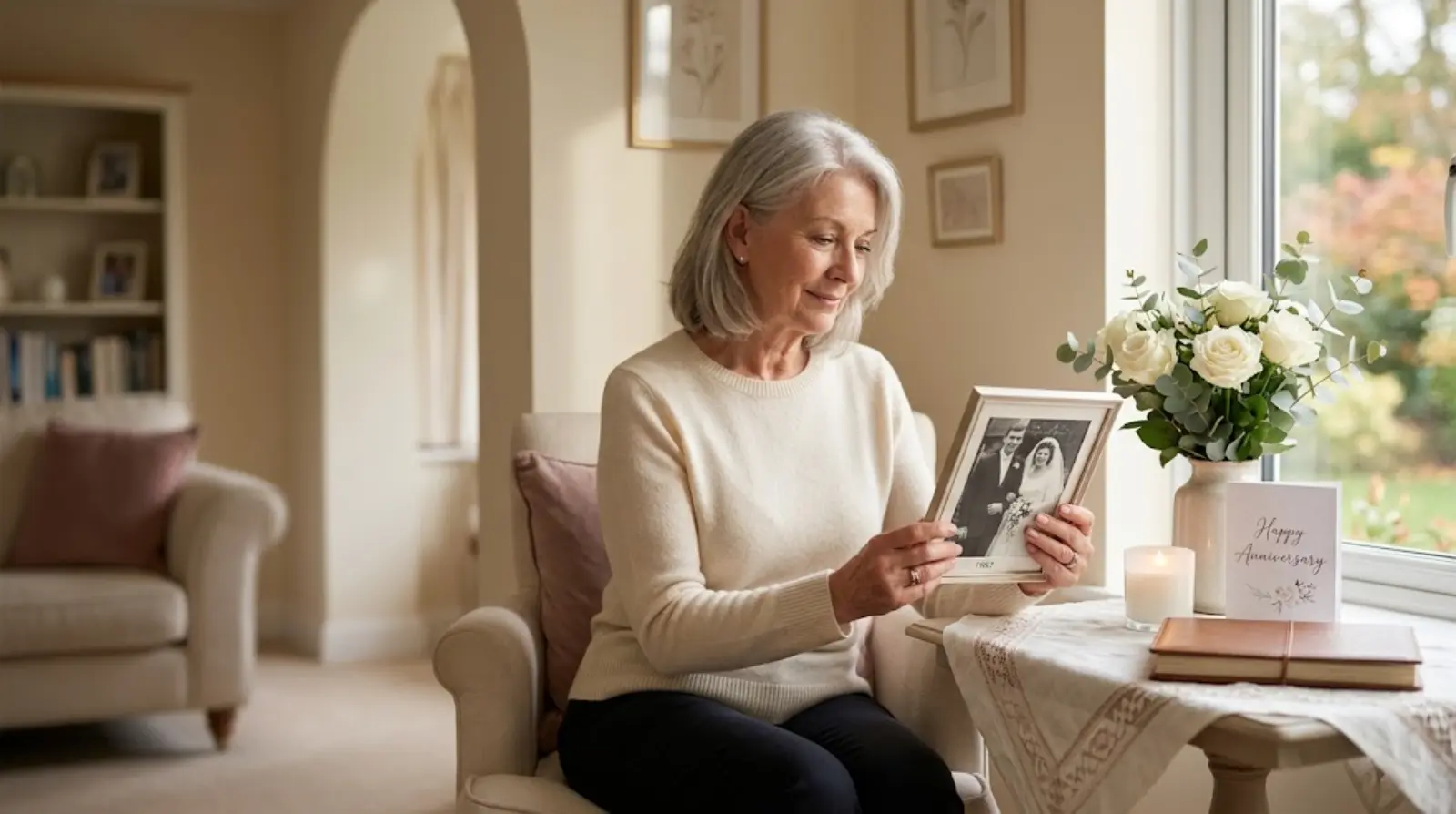 Wedding Anniversary Wishes for a Widow